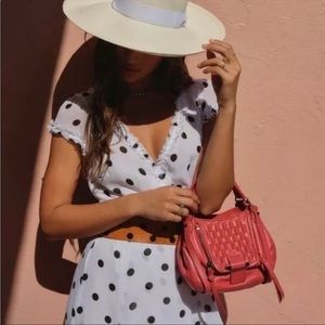 Reformation Polka Dot Wrap Dress